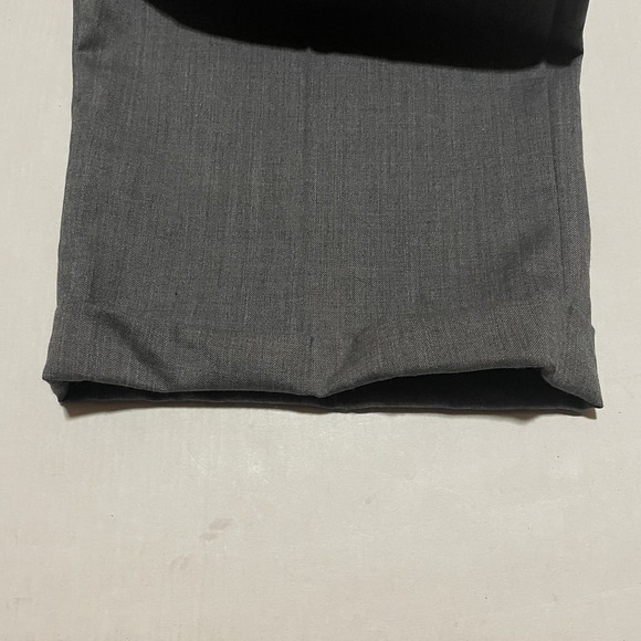 Hart Schaffner Marx Mens Dress Pants GRAY 42 x 33 WOOL Cuffed Hem PLEATED Casual - Picture 2 of 7
